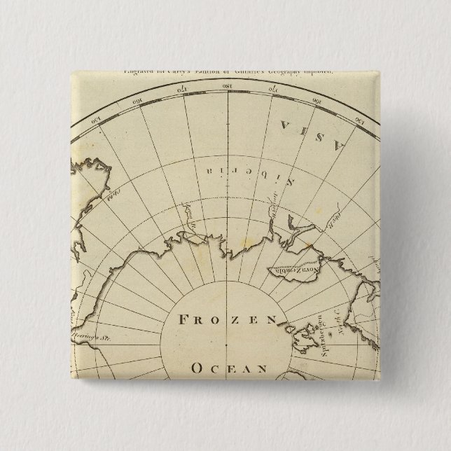 North Pole Pinback Button (Front)