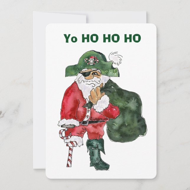 North Pole Pirate - Cptn. Crusty Kringle Card (Front)