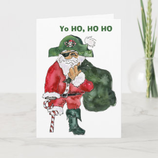 North Pole Pirate - Cptn. Crusty Kringle Card