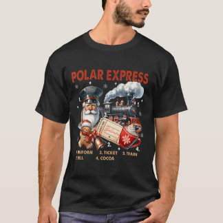 North Pole Polar Express All Abroad Believe Train T-Shirt