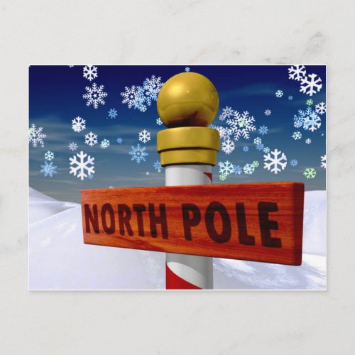 North Pole Postcard