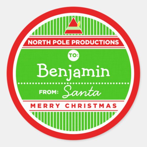 North Pole Productions Classic Round Sticker