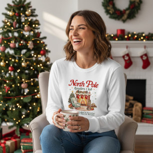 North Pole Readers Club Book Lover Christmas Tri-Blend Shirt