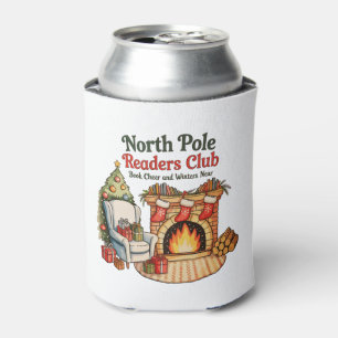 North Pole Readers Club Christmas Books Xmas Lover Can Cooler