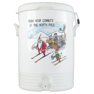 North Pole Rush Hour Igloo beverage cooler 10 gal