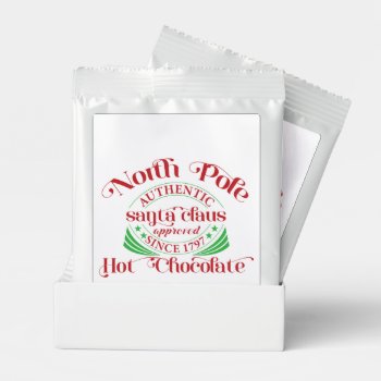 North Pole Santa Approved Cocoa  Hot Chocolate Drink Mix by DoodlesHolidayGifts at Zazzle
