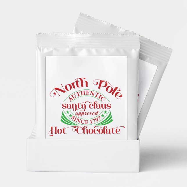 North Pole Santa approved Cocoa  Hot Chocolate Drink Mix (Pair)