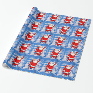 North Pole Santa Wrapping Paper