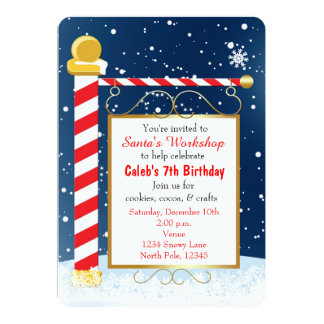 North Pole Party Invitations 2