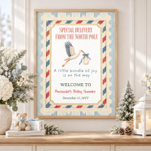 North Pole Special Delivery Baby Shower Welcome