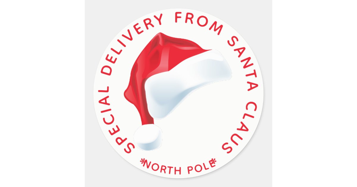 North Pole Special Delivery Christmas Gift Tag | Zazzle.com