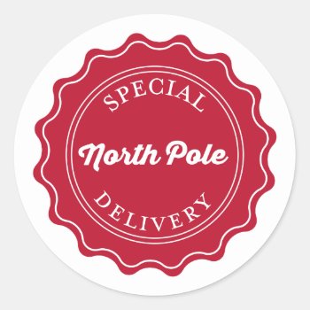 North Pole Special Delivery Christmas Gift Tags by DearHenryDesign at Zazzle