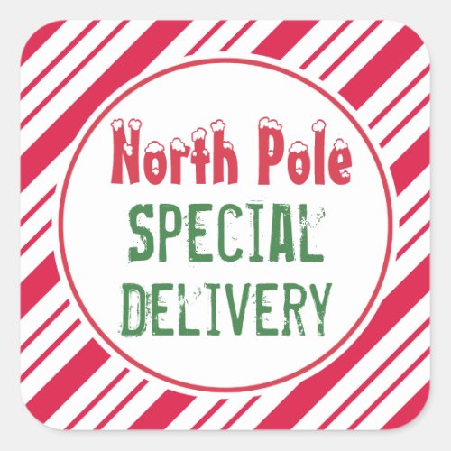 North Pole Special Delivery Christmas Gift Tags