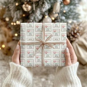 North Pole Special Delivery From Santa Wrapping Paper