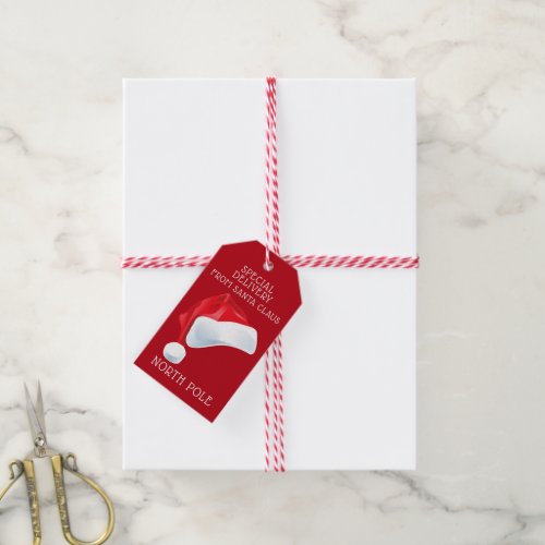 North Pole Special Delivery Santa Christmas Gift Gift Tags