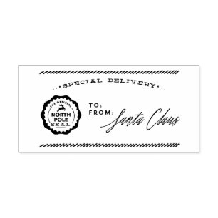 North Pole Special Delviery From Santa Stamp