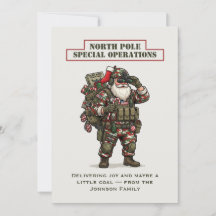 North Pole Special Operations Christmas Card