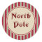 North Pole Striped Stickers