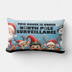 North Pole Surveillance Lumbar Pillow