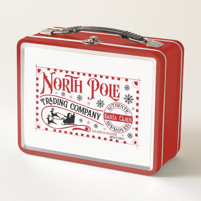 North Pole Trading Company Metal Lunch Box (Front)