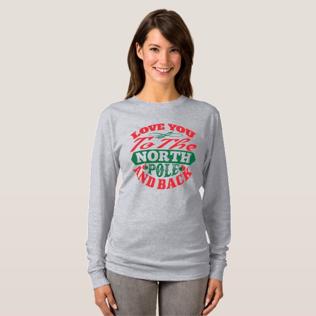 North Pole Typography T-Shirt (Front Full)