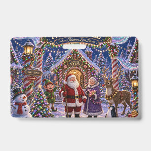 North Pole Where Christmas Lives Badge