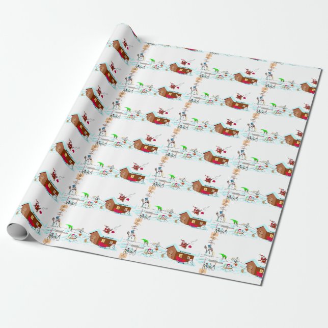 North Pole Wrapping paper (Unrolled)
