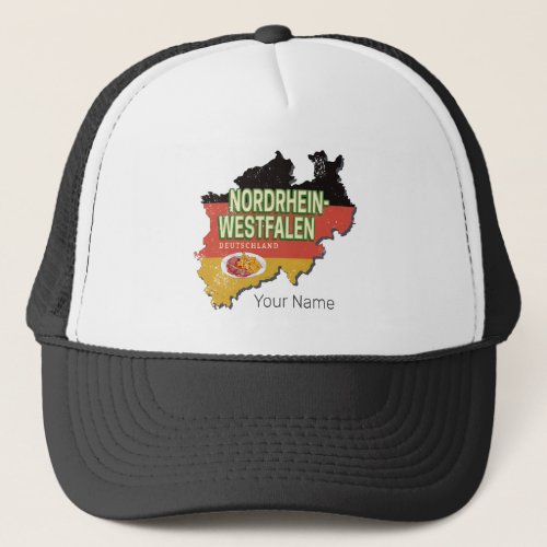North Rhine Westphalia Germany Retro NRW Souvenir Trucker Hat