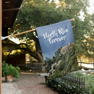 North Rim Lodge Forever Grand Canyon House Flag