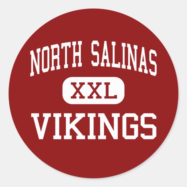 North Salinas - Vikings - High - Salinas Classic Round Sticker (Front)