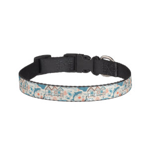 North Sea Cute Doodle Pattern Pet Collar