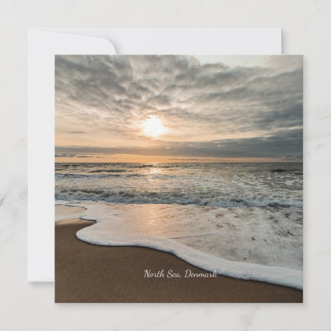 North Sea, Denmark picturesque sunset, (Front)