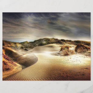 North Sea Dunes Scrapbook Paper