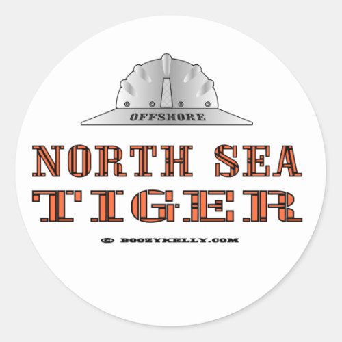 North Sea TigerOffshoreOilGAs Classic Round Sticker
