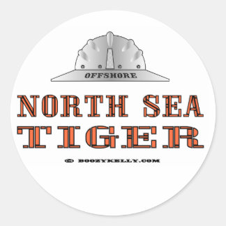 North Sea Tiger,Offshore,Oil,GAs, Classic Round Sticker