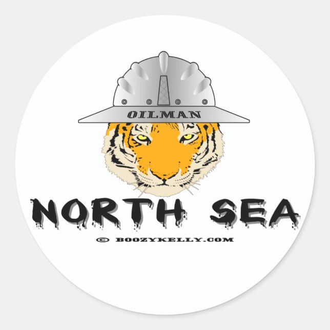 North Sea Tiger, Oil Field Sticker (Front)