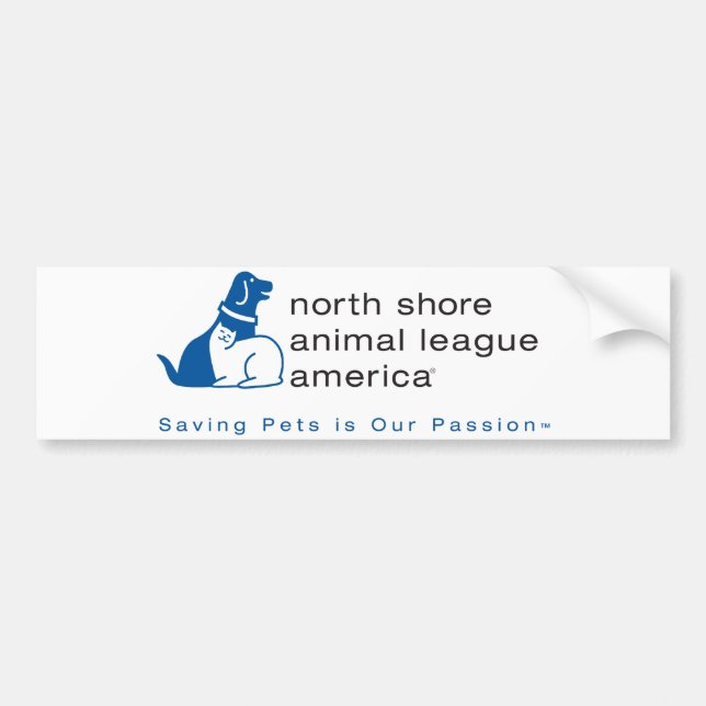 North Shore Animal League Branded Bumper Sticker (Front)