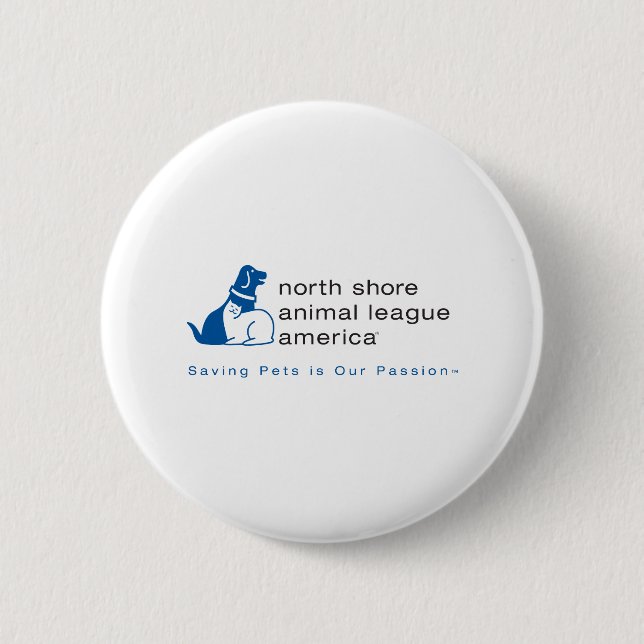 North Shore Animal League Branded Button (Front)
