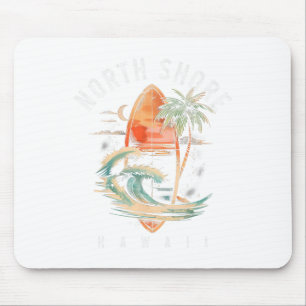 North Shore Hawaii Surf Board Oahu Haleiwa Surfing Mouse Pad