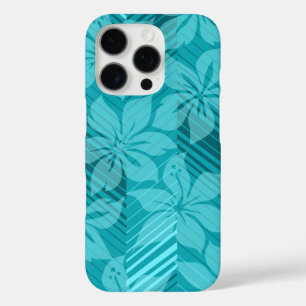 North Shore Hawaiian Hibiscus Stripes iPhone 16 Pro Case