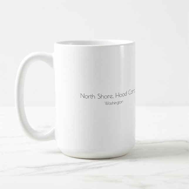 North Shore Hood Canal, Washingt, Large Coffee Mug (Left)