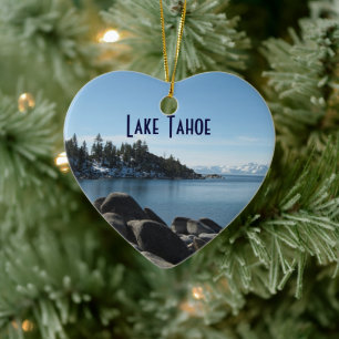 North Shore Lake Tahoe, Incline Village, Nevada Ceramic Ornament