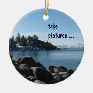 North Shore Lake Tahoe, Incline Village, Nevada Ceramic Ornament