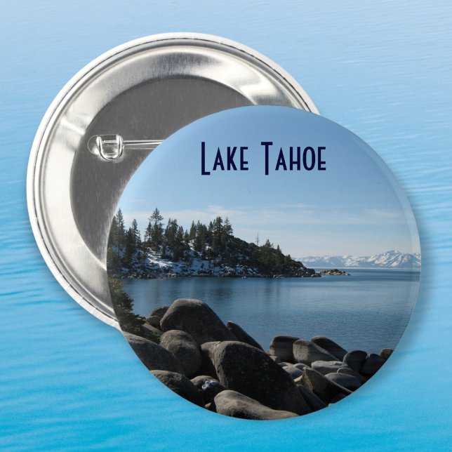 North Shore Lake Tahoe, Incline Village, Nevada Pinback Button (Creator Uploaded)