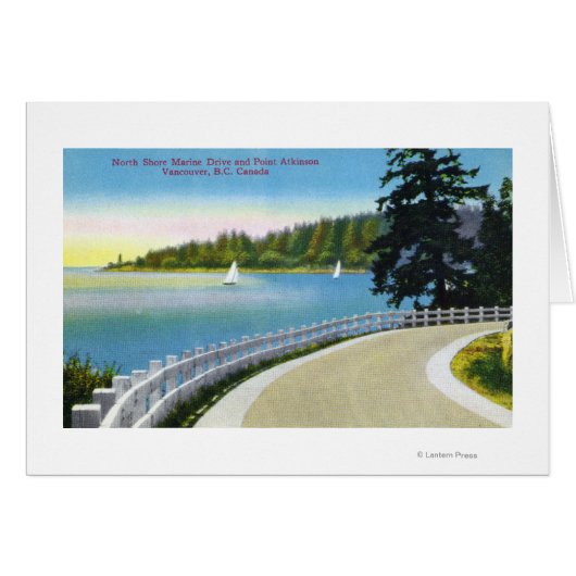 North Shore Marine Drive View of Point Atkinson Cards (Front Horizontal)