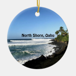 North Shore, Oahu Ceramic Ornament