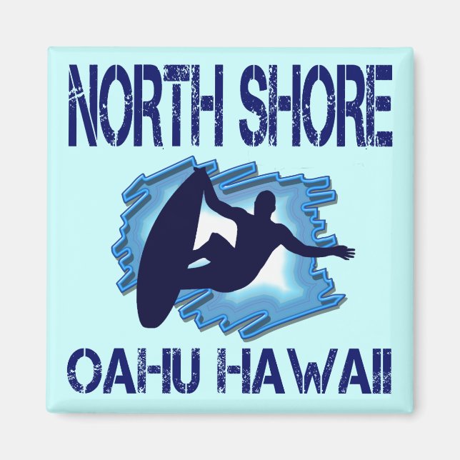 NORTH SHORE, OAHU, HAWAII MAGNET (Front)