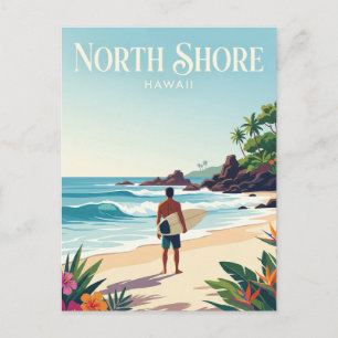 North Shore, Oahu Hawaii Postcard