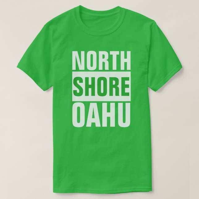 NORTH SHORE OAHU HAWAII SURF INSPIRED T-Shirt (Design Front)