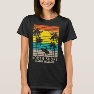 North Shore Oahu Hawaii Surfer Girl Beach Surfing T-Shirt